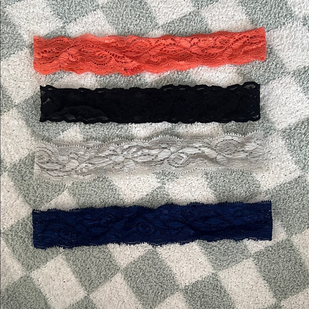 NWOT Set of Four Lace Headbands